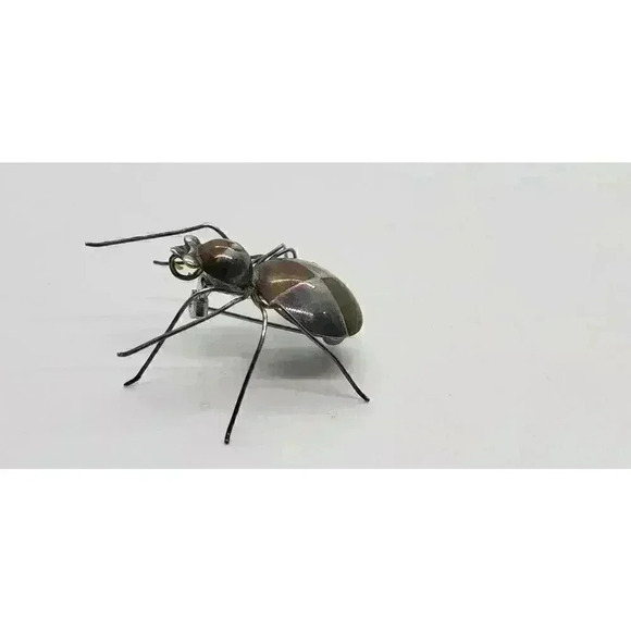 Vintage Large Spider Pin Brooch Insect Retro Silver & Brass MCM - Picture 4 of 11